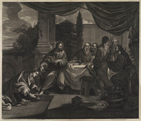 KG 15897
<br/>
Maria Magdalena zalft de voeten van Christus
<br/>
<em>Anoniem (17de eeuw)</em>